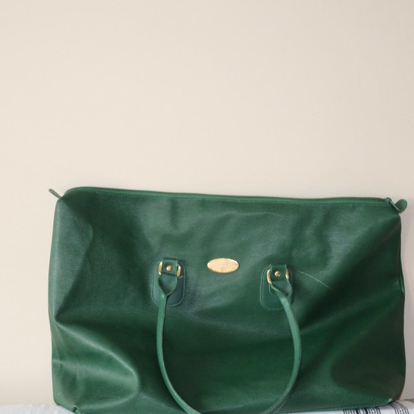 Christian Dior Perfume Lg Green Weekender Tote Bag - Picture 8 of 9